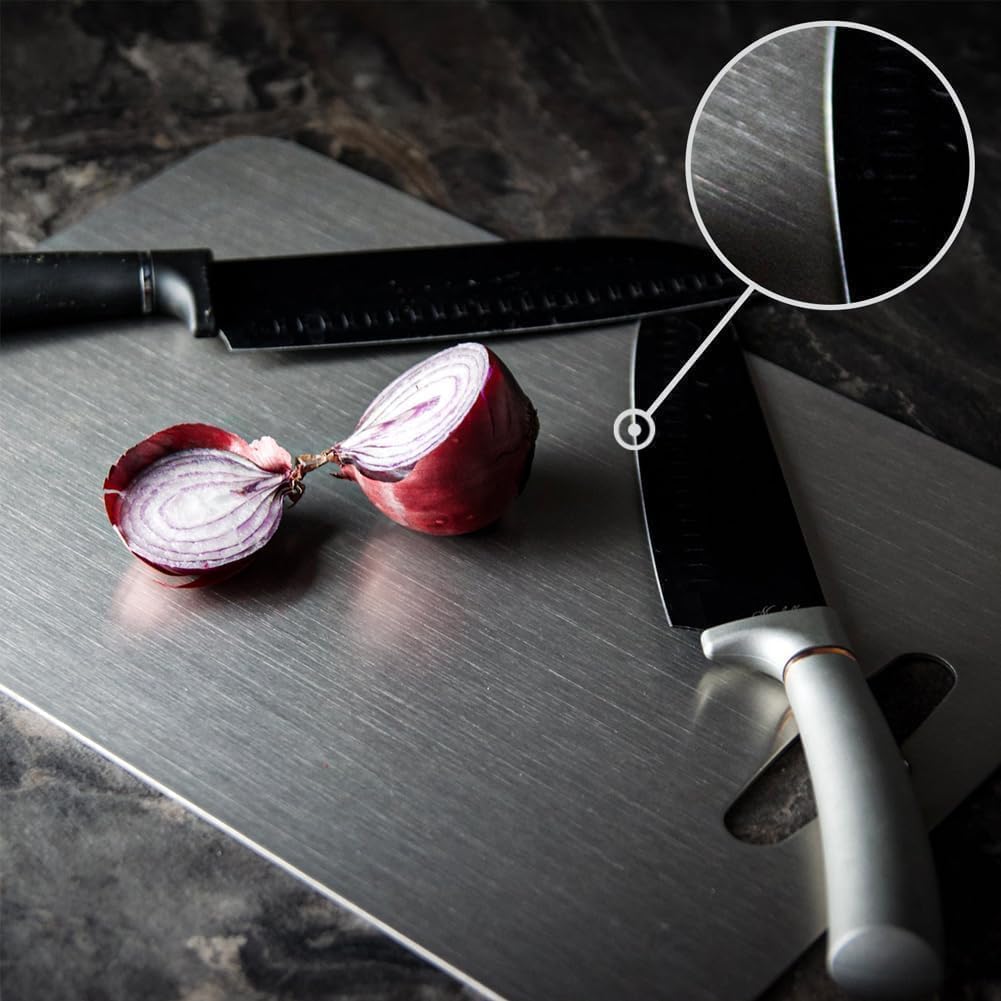Stainless Steel Cutting Board Set of 3,Non Toxic Cutting Boards for Kitchen – features