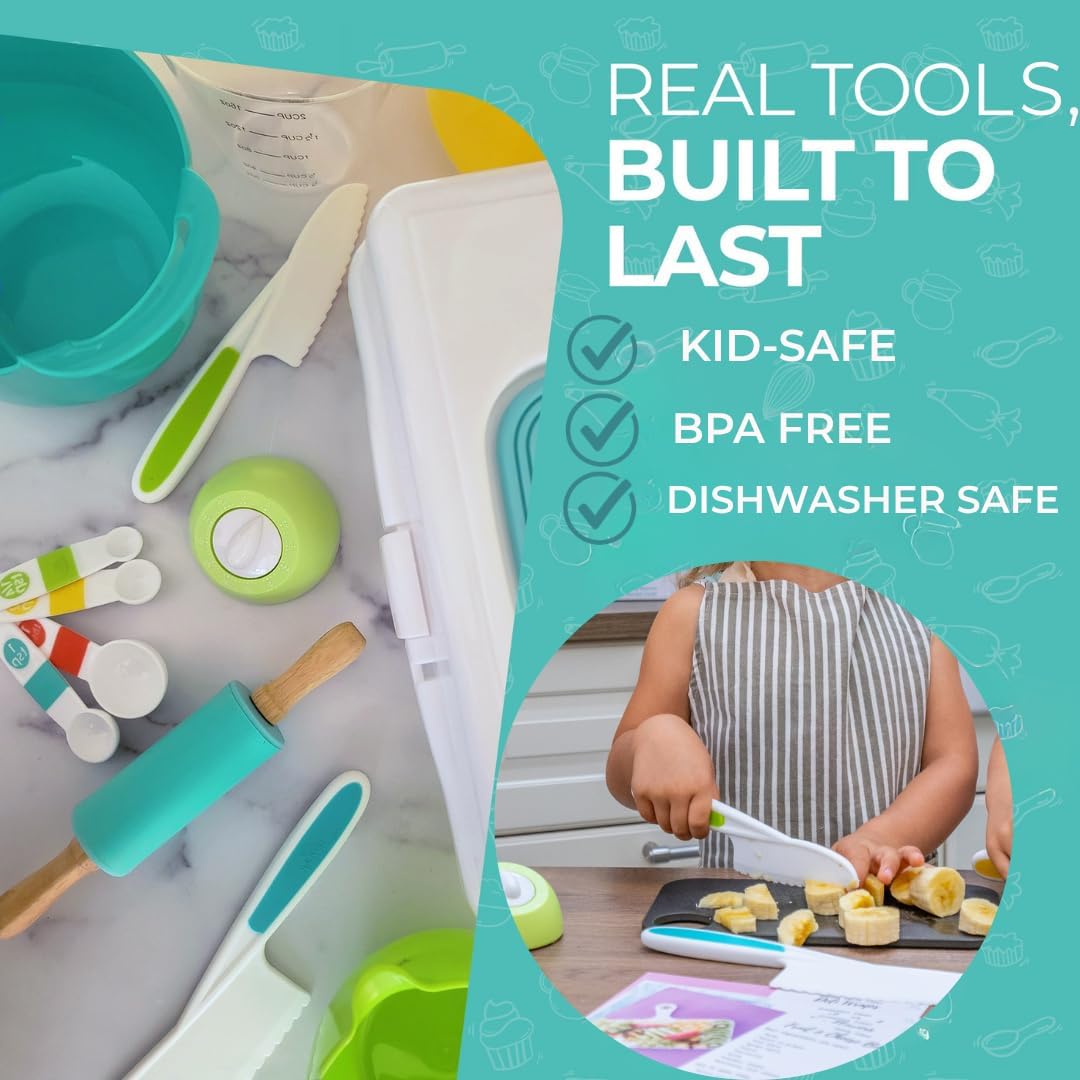 Jr. Kids Real Cooking and Baking Set | Ultimate Gift Kit | Ages 6-12 – alternate view