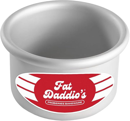 Fat Daddio's Round Cake Pan, 3 x 2 Inch, Silver