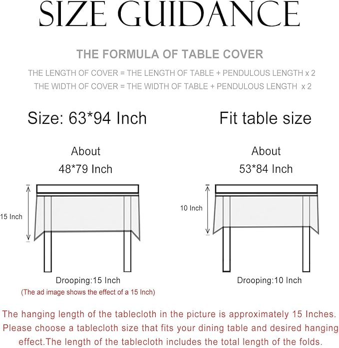 patdrea Designer Vintage Linen Long Rectangle Table Cloth,Framhouse Oranges and Leaves Pattern French Tablecloth,Fall Decor Cover for Kitchen Dining Christmas,Thanksgiving,63"x94"-Palladin a