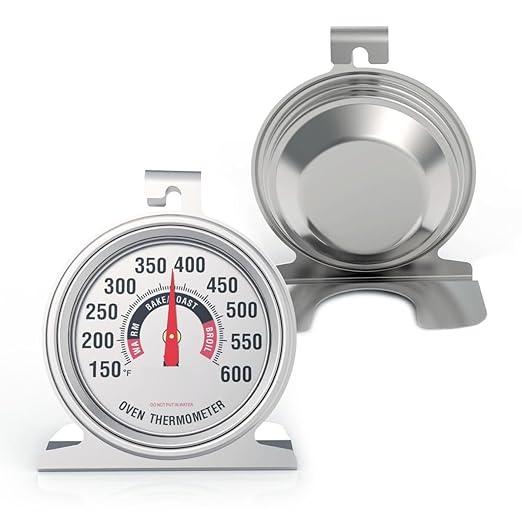 Efeng Large Dial Oven Thermometer for Gas & Electric Oven,Grill Cooking Safety Leave-in- NSF accurately Easy-to-Read Clearly Large Number Shows temperatures for Meat,Grilling or Cake Cooking Oven
