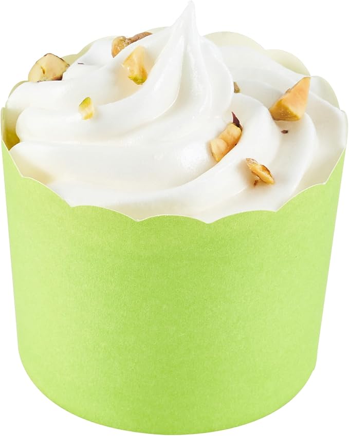 Baking Cups, 6 oz Eco Green Paper, 200 Count Pack