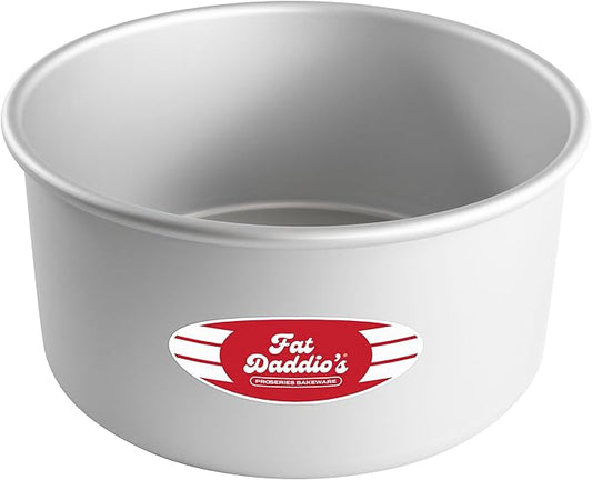 Fat Daddio's PRD-84 Anodized Aluminum Round Cake Pan, 8 x 4 inch