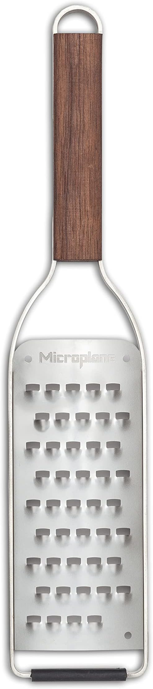 Microplane Master Series Wood Handle Stainless Steel Frame Extra Coarse Blade Cheese Grater