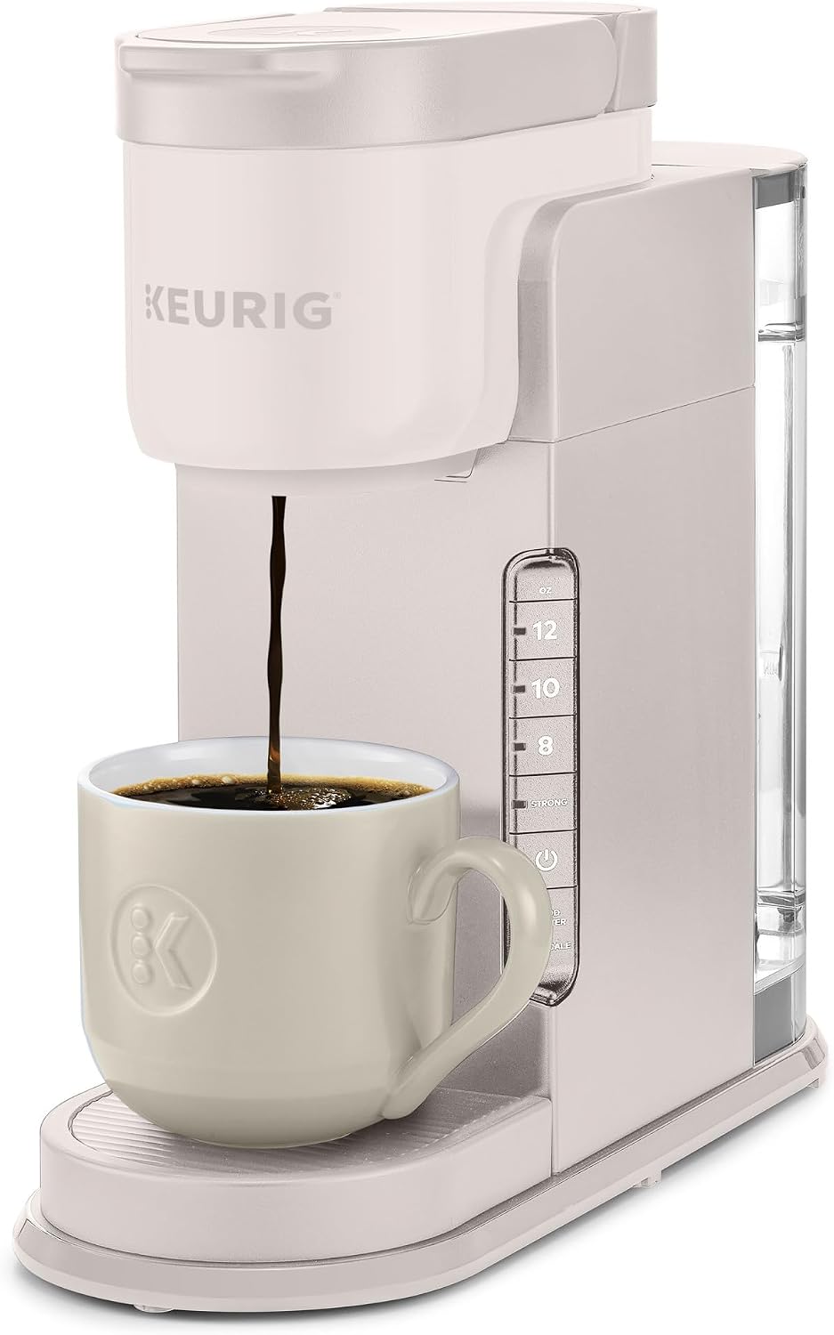 K-Express Single Serve K-Cup Pod Coffee Maker, Warm Stone