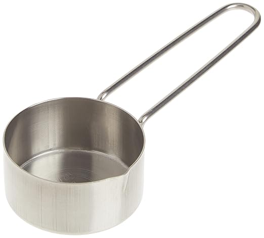 American METALCRAFT, Inc. 1/4 Stainless Steel Measuring Cup, 1/4-Cup, Silver,MCW14
