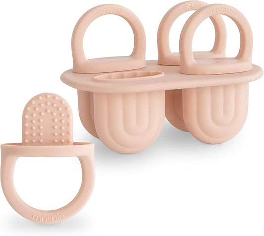 mushie Toddler Ice Pop Tray (Blush) | 4 Pieces x 1 oz | BPA Free