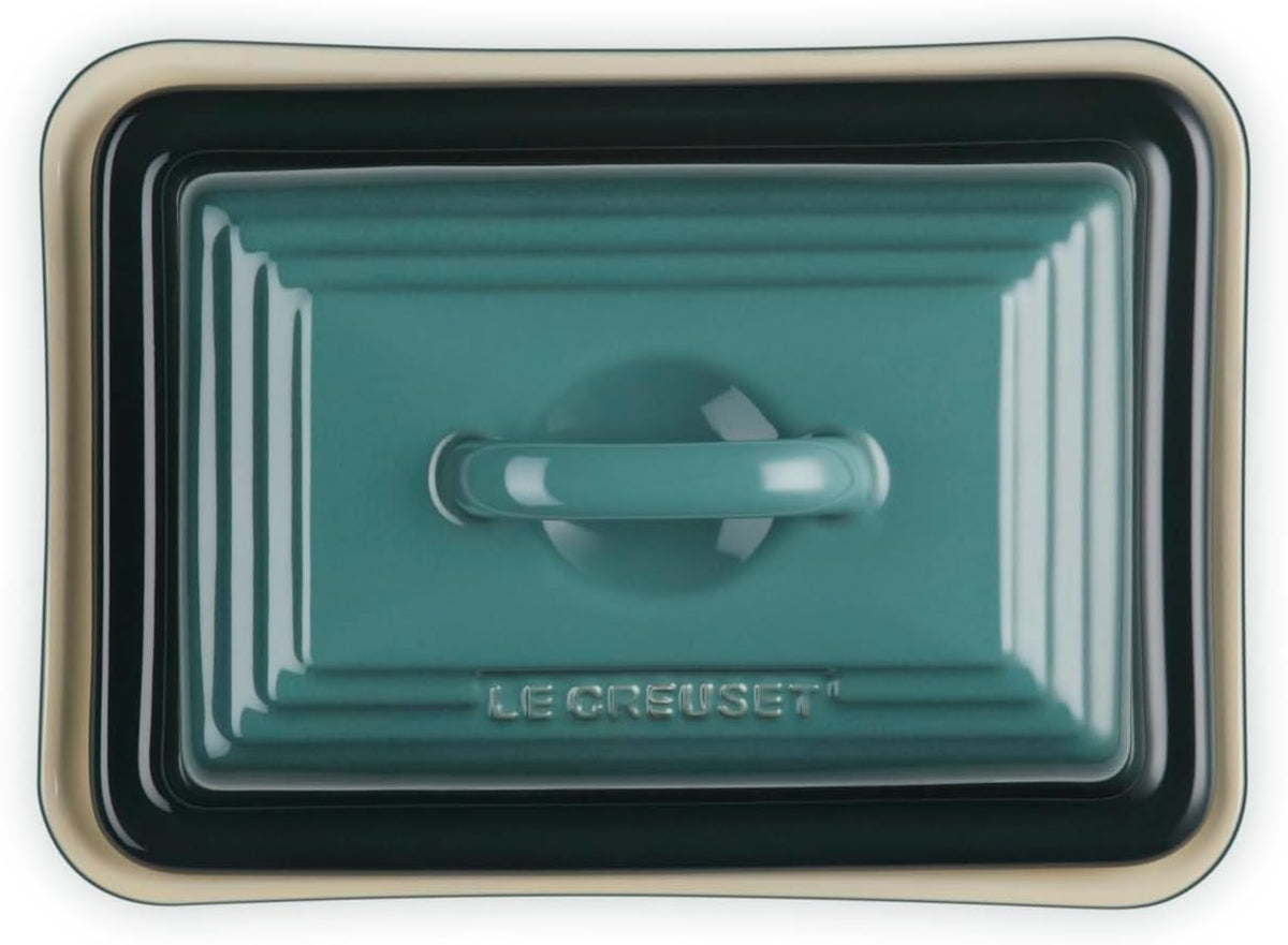 Stoneware European Butter Dish, Artichaut – detail