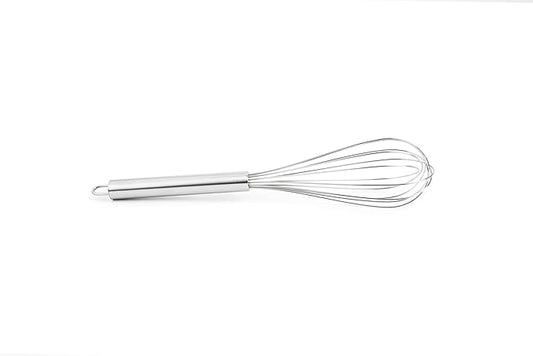 Fox Run 5825 Stainless Steel with Solid Handle Whisk, 12-Inch, Silver
