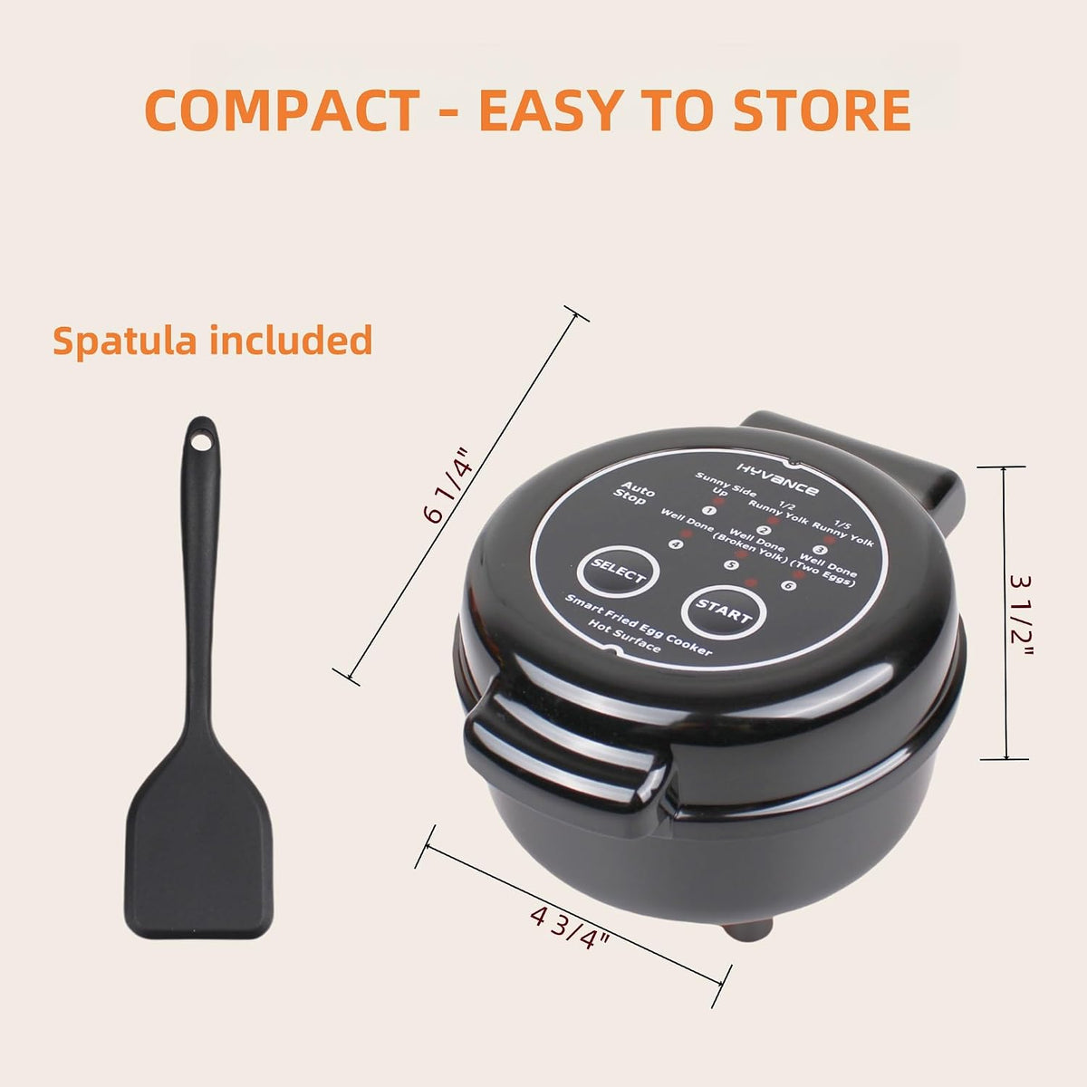 Smart Fried Egg Cooker, Automatic Fried Egg Maker for 6 Features like Sunny – set view