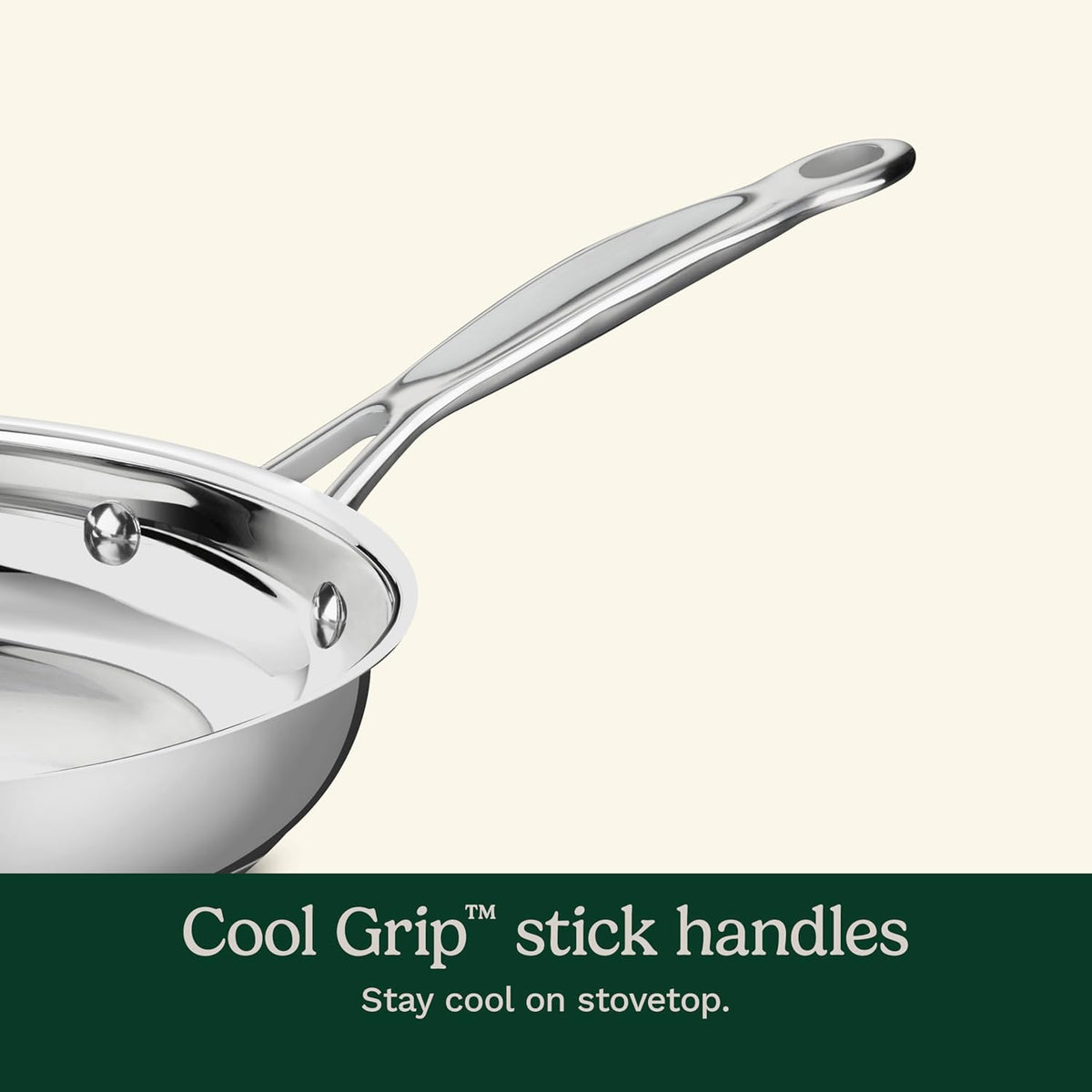 Chef's Classic Stainless Steel Pots and Pans Set, 7 pc, 77-7P1 – features