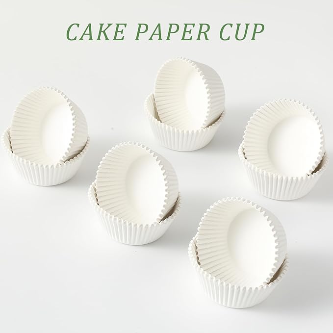 Baking Cups: 2 Inch Mini Cupcake Liners, 1000 Count in White
