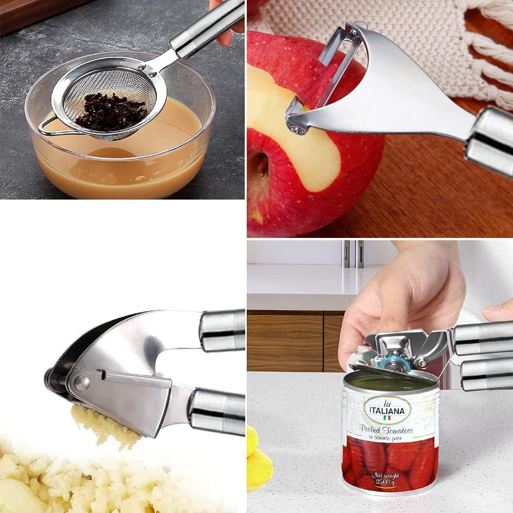 Kitchen Utensils Set- 35 PCs Cooking Utensils with Grater,Tongs, Spoon Spatula – another angle