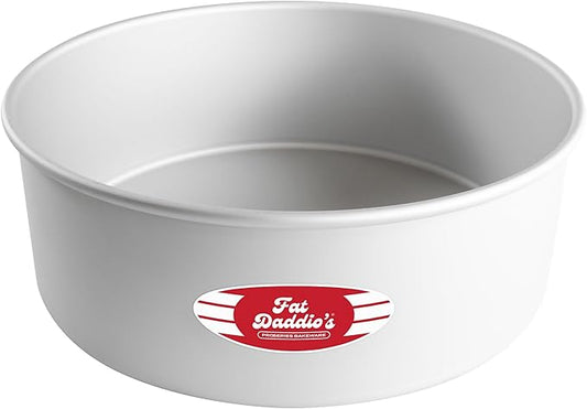Fat Daddio's PRD-104 Round Cake Pan, 10 x 4 Inch, Silver