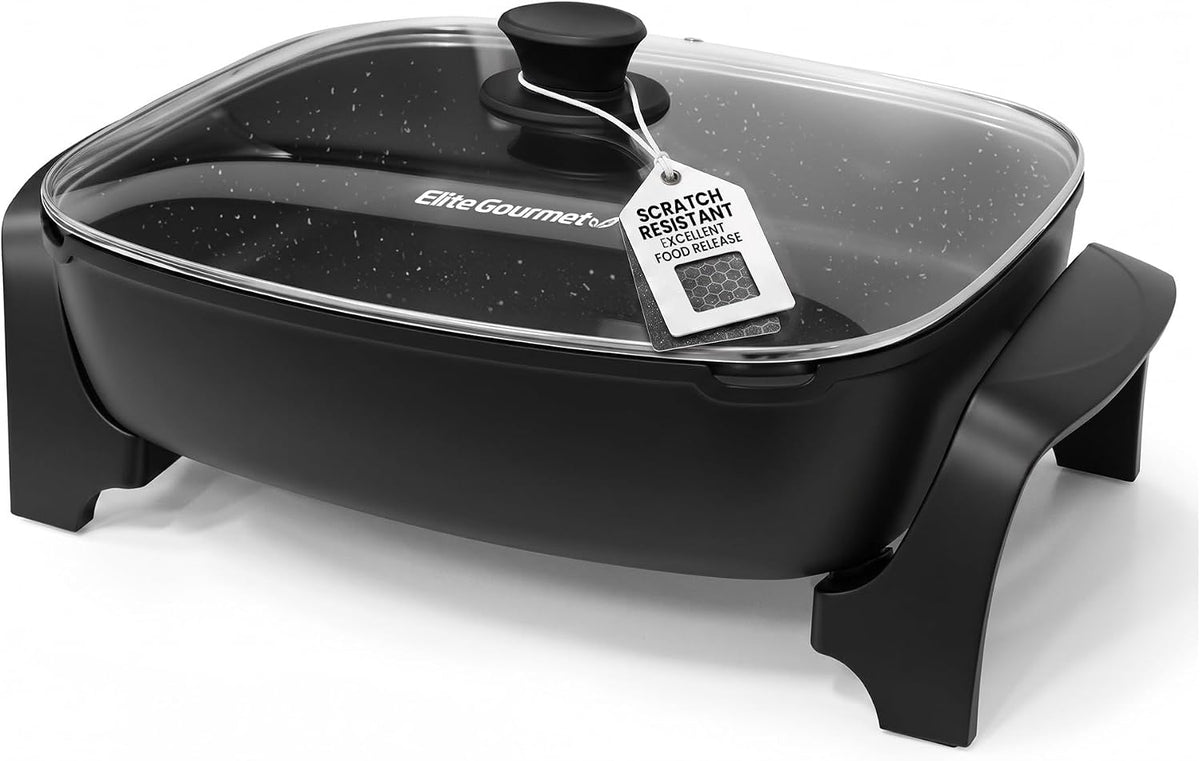 10.5Qt Nonstick Electric Skillet, Extra-Deep 16"x13"
