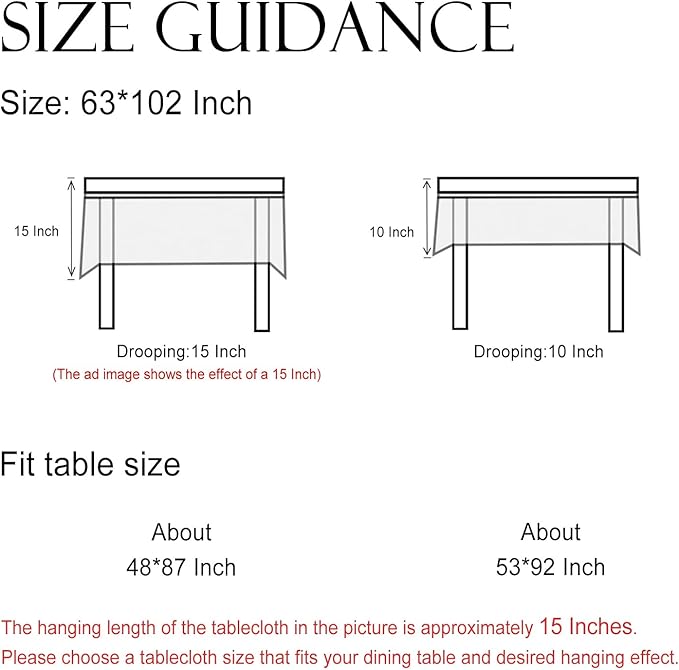 ISAENNE Designer French Long Tablecloth Rectangle,Linen Orange Floral Pattern Indoor Table Cloth,Wrinkle Resistant Decor Table Cloth for Dining Thanksgiving Kitchen Party,63"*102"-Alvarado D