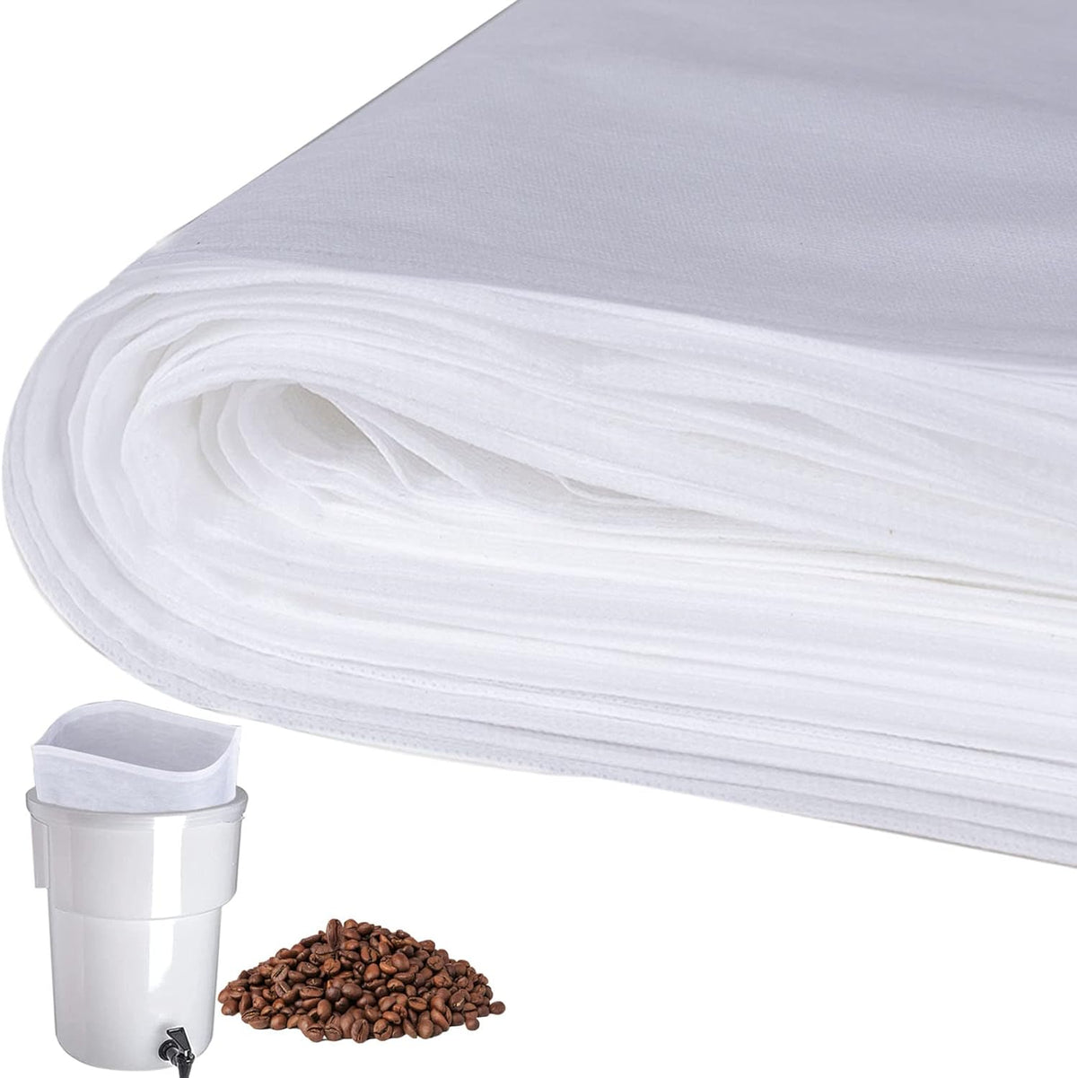 50 Pack Cold Brew Coffee Filters, 20" X 20" Commercial Bags, Brew Up To 5 LBS