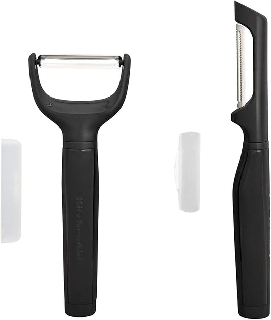 KitchenAid Universal Euro Y Peeler, Set Of 2, Black