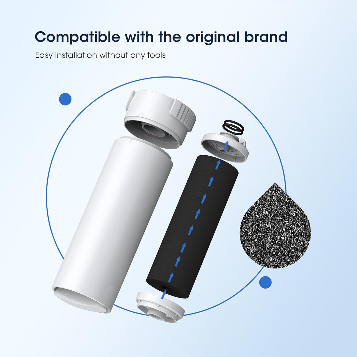 XWFE (Built-in CHIP) Refrigerator Water Filter Pack of 1 – alternate view