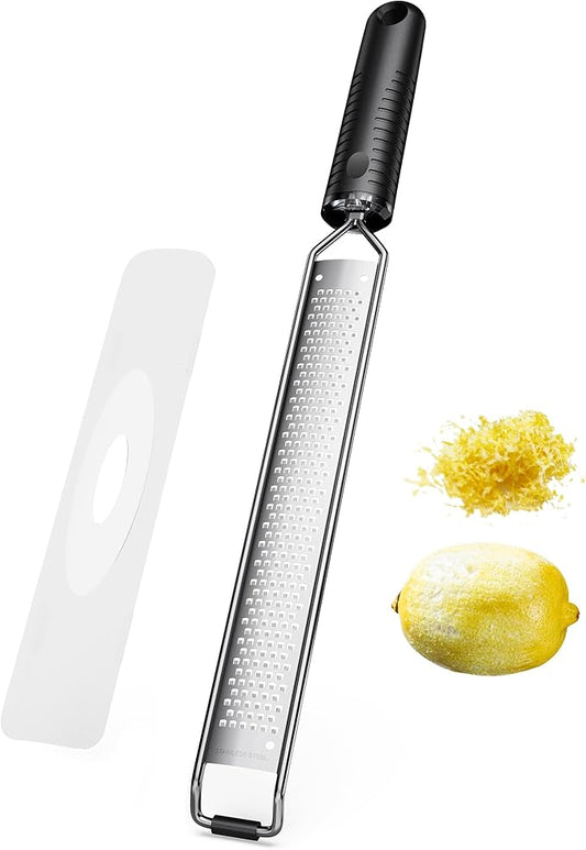 Lemon Zester with Non-Slip Handle,Cheese Grater for Kitchen,15 inch