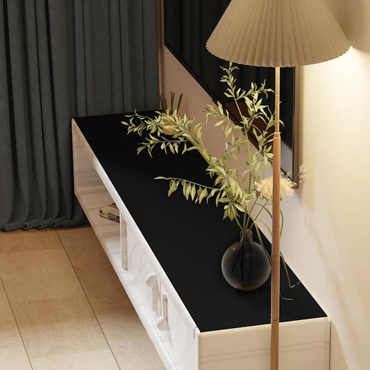 Dresser Covers Top - 22x44 Inch Waterproof Easy to Clean Can Conceal Flaws Protector The Table Top from Scratches Used for Coffee Table Dresser(Black+Black 22x44)