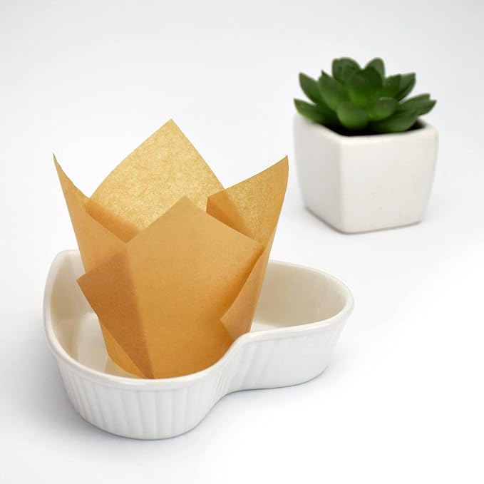 Baking Cups, 200 Count Brown Tulip Greaseproof Paper Liners
