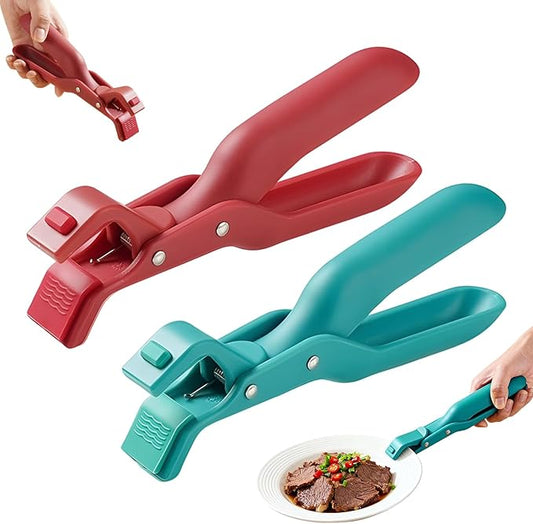 Hot Plate Gripper, New Hot Plate Grippers Tongs, Anti Scald Bowl Holder Clip, Bowl Dish Plate Grabber Clips Tongs Clamp Holder, For Air Fryer & Food Steamer & Oven & Microwave Oven (2 All)