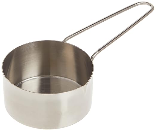 American METALCRAFT, Inc. 1/2 Stainless Steel Measuring Cup, 1/2-Cup, Silver