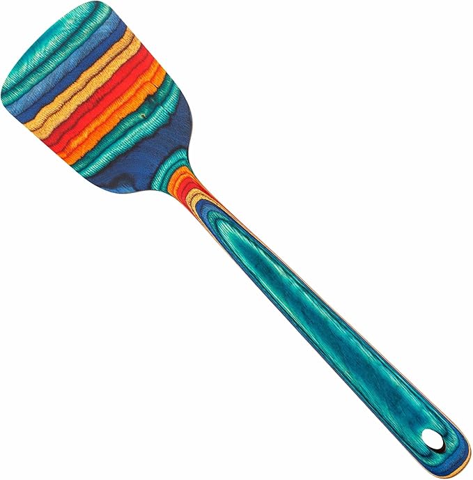 Totally Bamboo Baltique Montego Bay Collection 12-1/2" Wooden Spatula, Safe for Nonstick