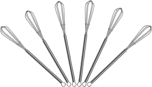 7.2 inch Mini Wire Whisk 6 Pack - Stainless Steel