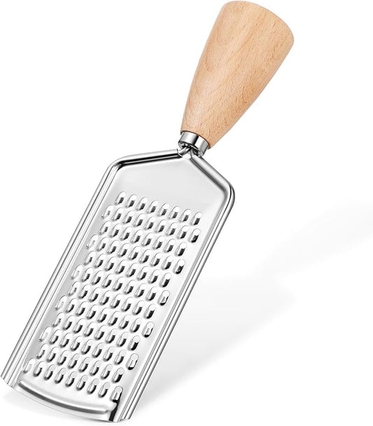 Ciieeo Cheese Grater Vegetable Zester Vegetable Cutter Slicer Professional Grater Handheld Grater Flat Grater Potato Peelers Vegetable Slicing Tools Stainless Steel Salad To Rotate Wooden