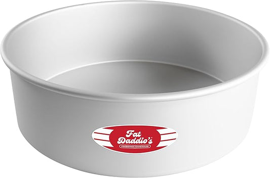 Fat Daddio's Round Cake Pan, 12 x 4 Inch, Silver