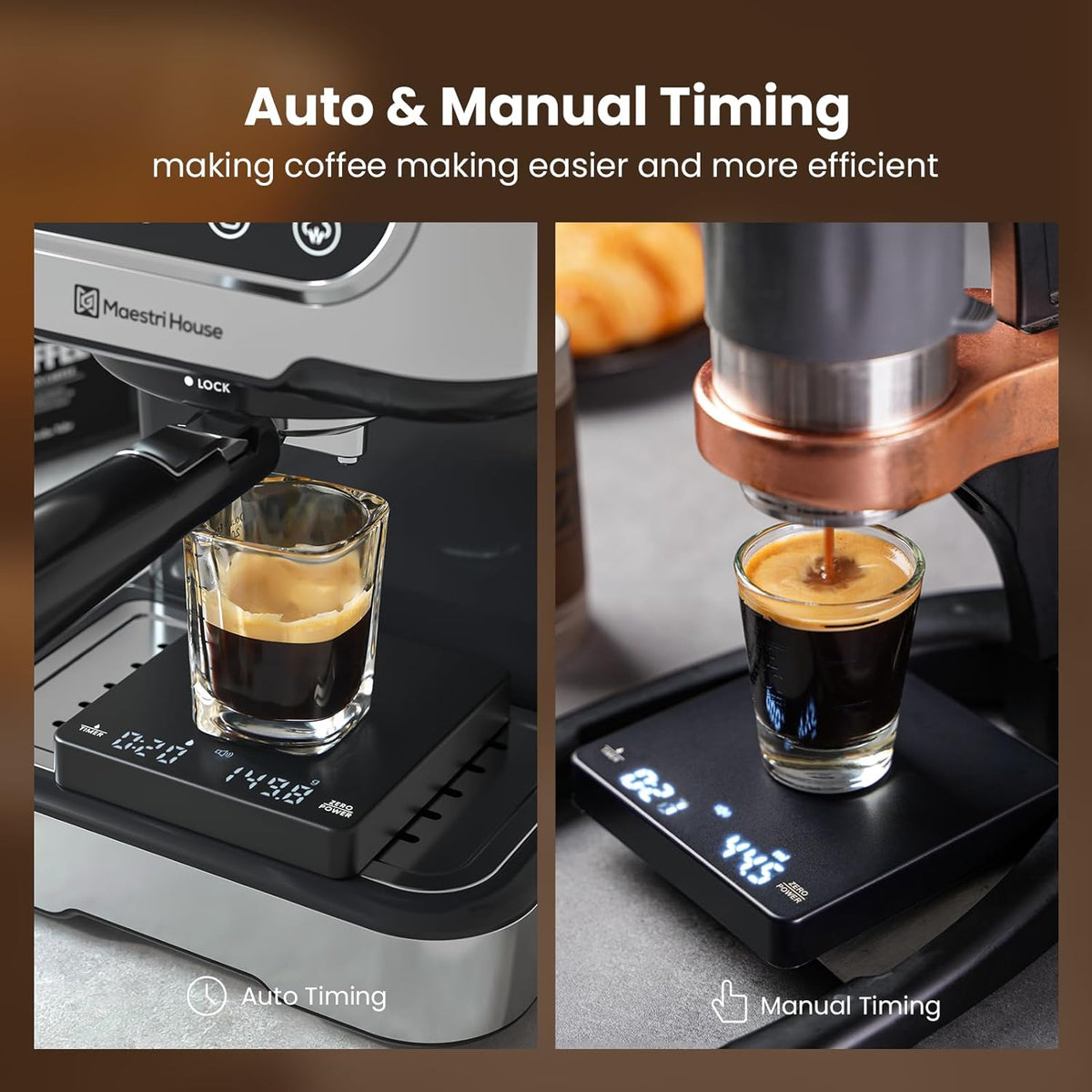S1 Mini Espresso Coffee Scale with Timer, 2kg/0.1g – close-up