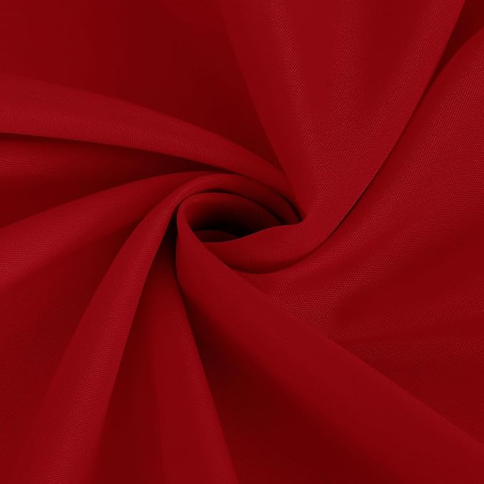 Tablecloths, Red Square Polyester, 6 Pack for Coffee and Dining Tables