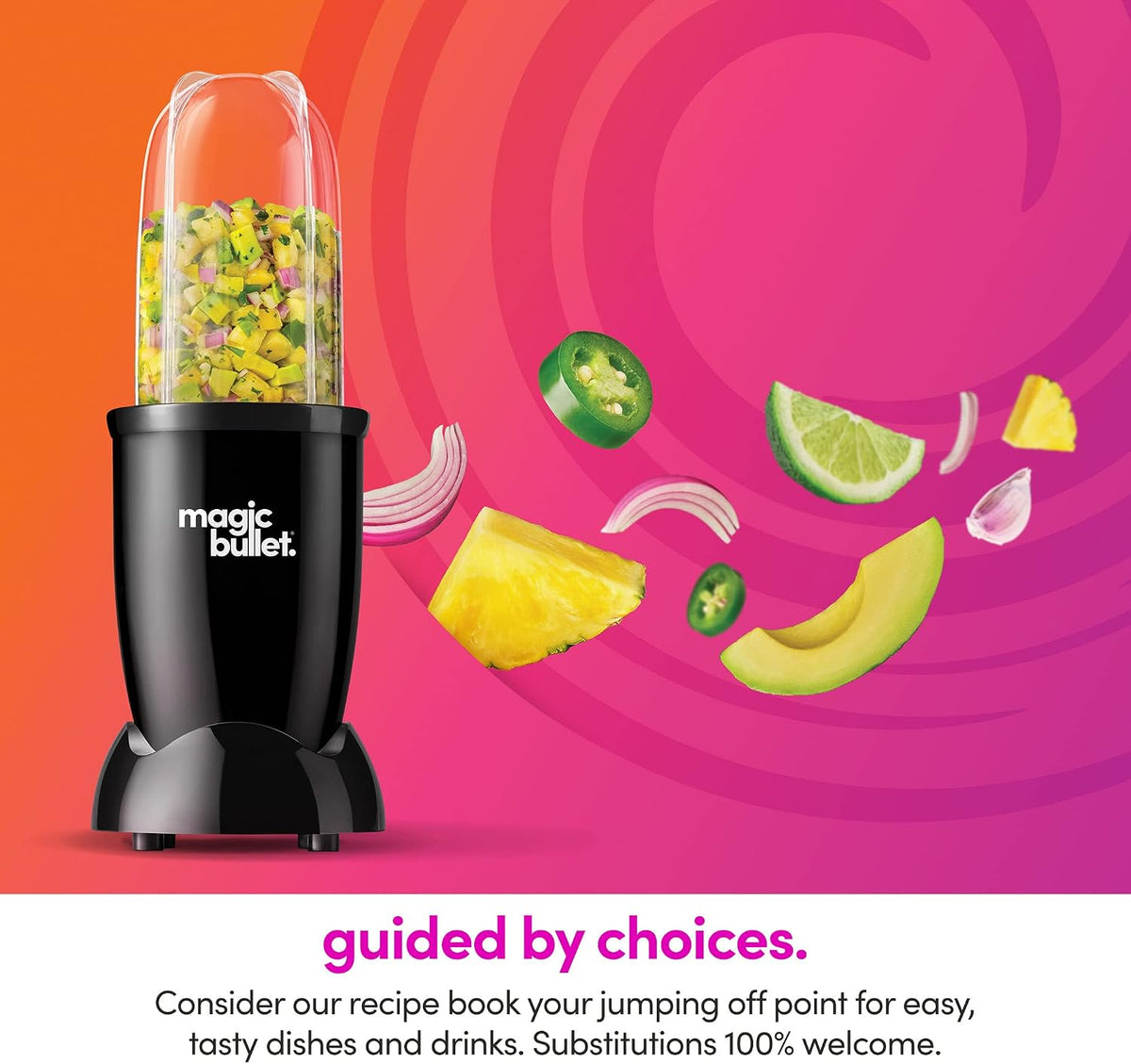 Personal Blender, 22 oz Cup, 250 Watt, Black, MBR-1101AK – size reference