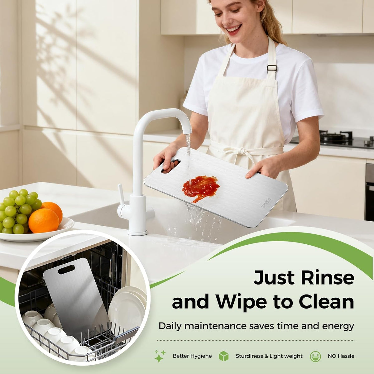 Titanium Cutting Board Set of 3(M+L+XL) – set view