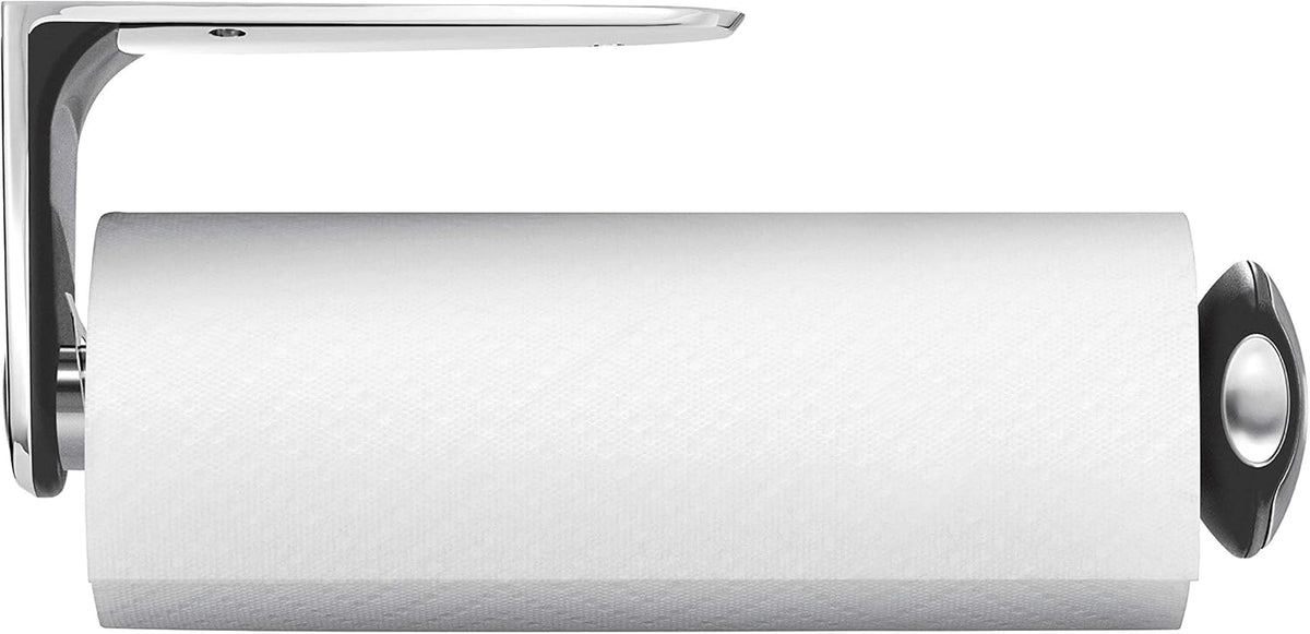 Wall Mount Paper Towel Holder, Under-Cabinet or Wall Mounted Rack, Horizontal