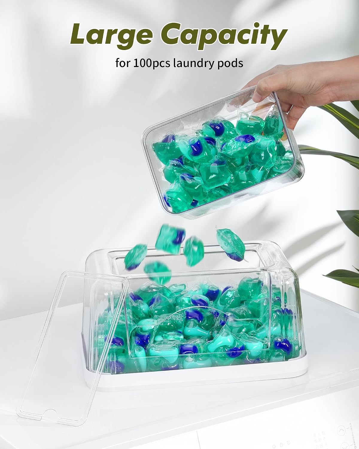 Trash Bag Dispenser Dishwasher Pods Container Under Sink Organizer – features