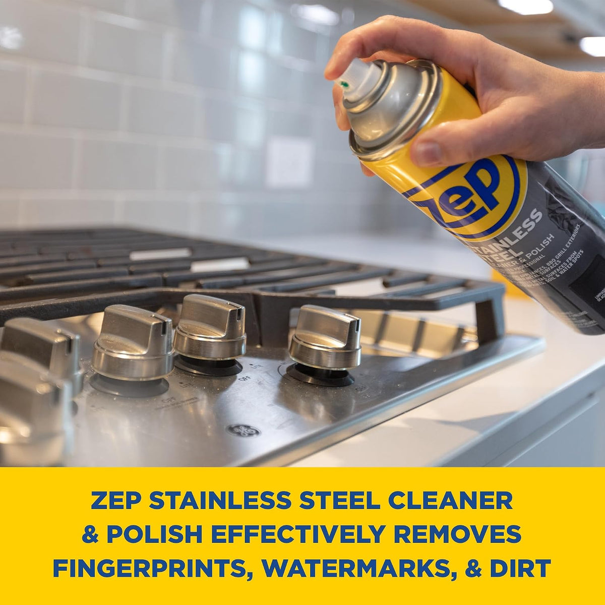 Stainless Steel Cleaner and Polish - 14 oz (Case of 12) ZUSSTL14 - Protects – set view