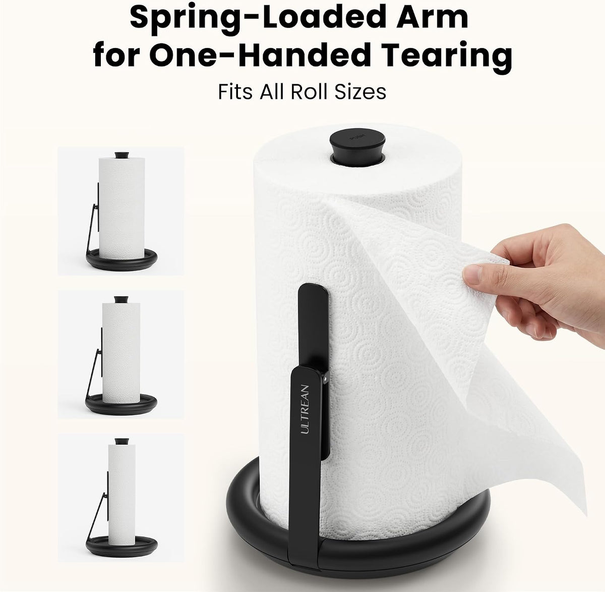 Paper Towel Holder with Spray Bottle, Countertop Freestanding Paper Towel – features