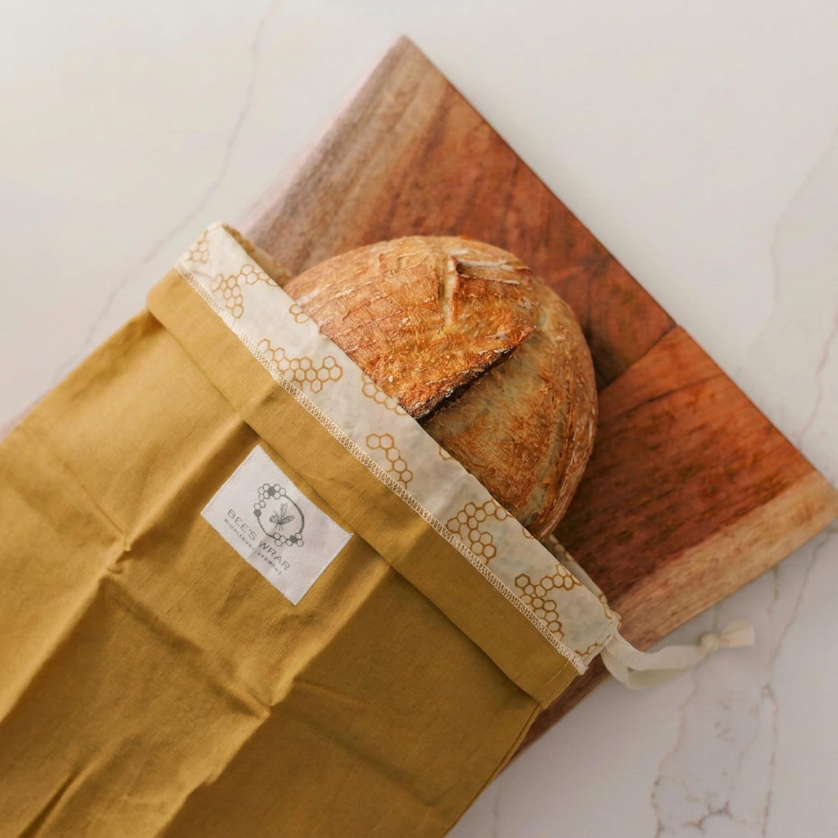 Beeswax Bread Bags, 2 Pack - Honeycomb – set view