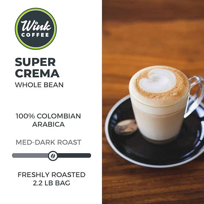 Medium Roast Whole Bean Espresso Coffee, 2.2 lb Bag