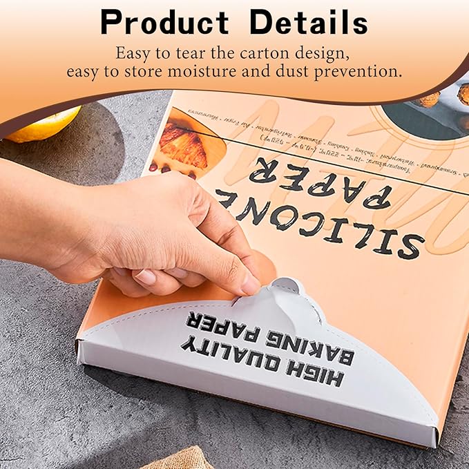 Parchment Sheet 300Pcs,Parchment Paper Sheets 12 x 16 in Non-Stick Baking Paper,Precut Parchment Paper for Baking, Cooking, Grilling, Frying and Steaming, Fit for Quarter Sheet Pans