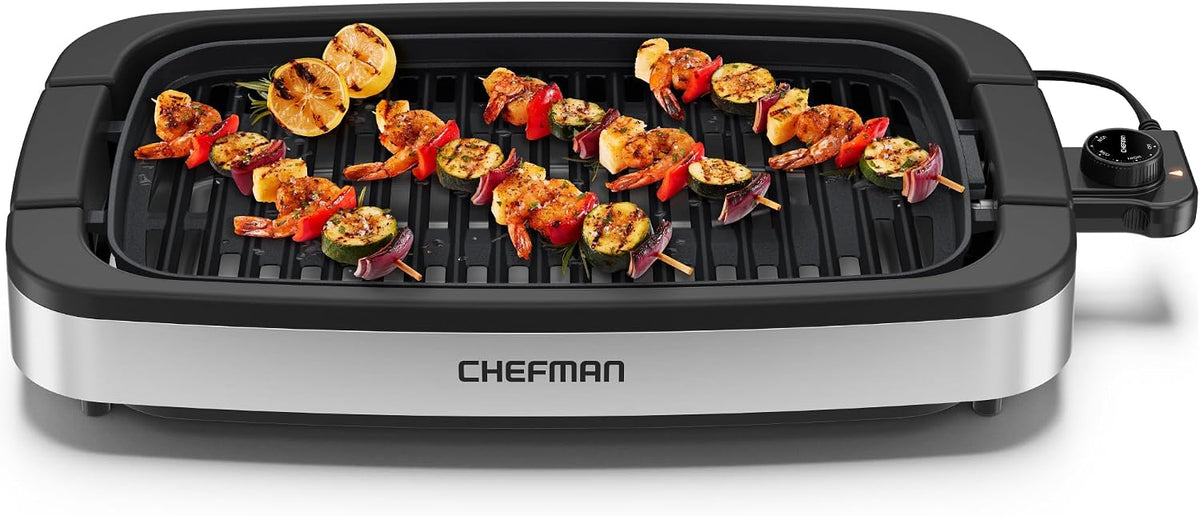 Smokeless Indoor Electric Grill, Extra Large Grilling Surface, Nonstick Table