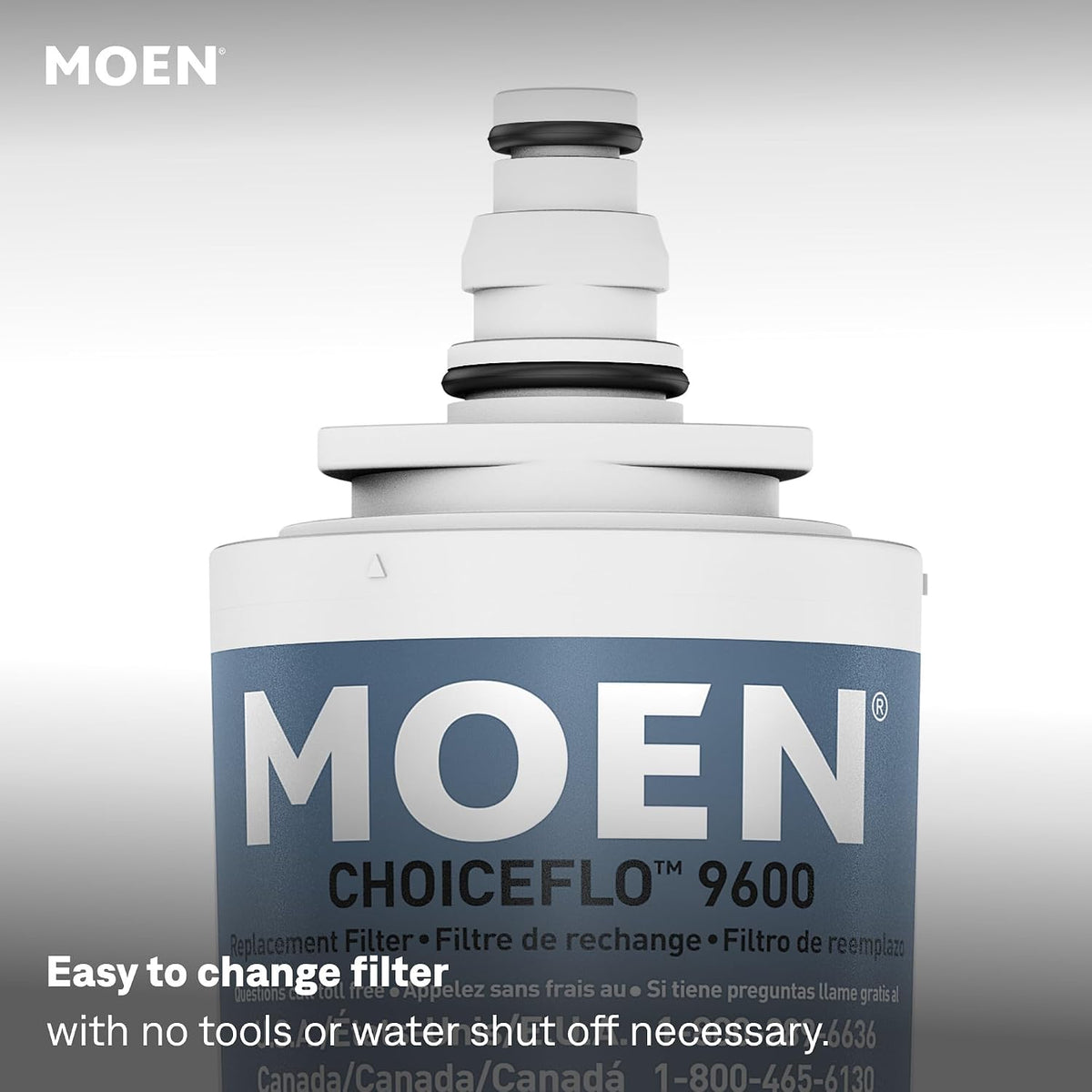 Moen 9601 ChoiceFlo Replacement Water Filter Compatible with Moen Sip Filtered – alternate view