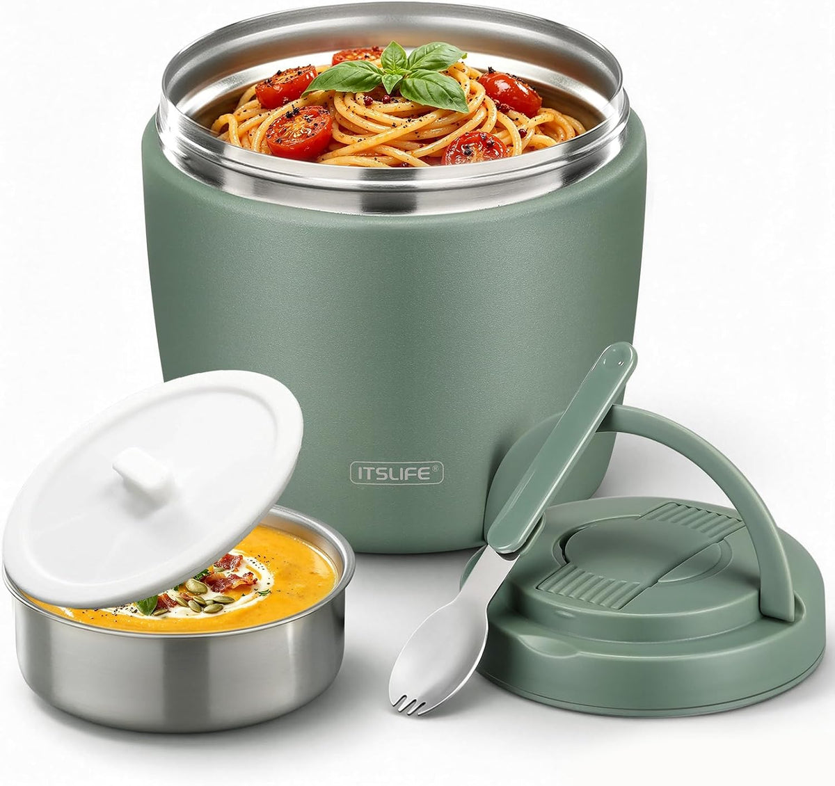 32oz Insulated Soup Thermo, Vacuum Stainless Steel Food Jar for Hot & Cold