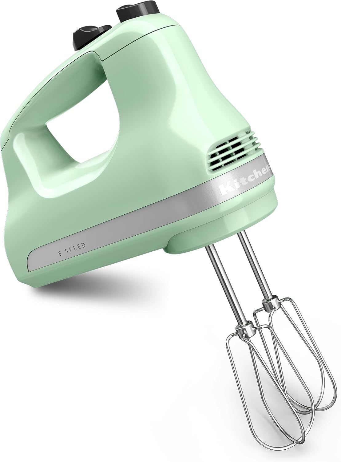 5-Speed Ultra Power Hand Mixer, Stainless Steel/Plastic, White