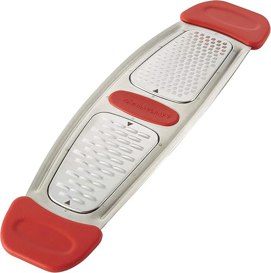 Rachael Ray Multi Stainless Steel Grater, Red Small