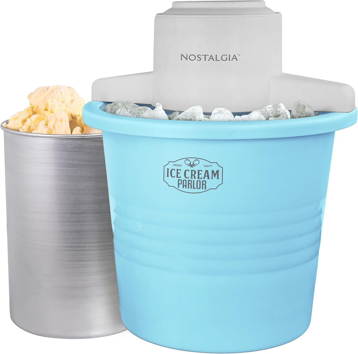 Electric Ice Cream Maker - Old Fashioned Soft Serve Ice Cream Machine Makes