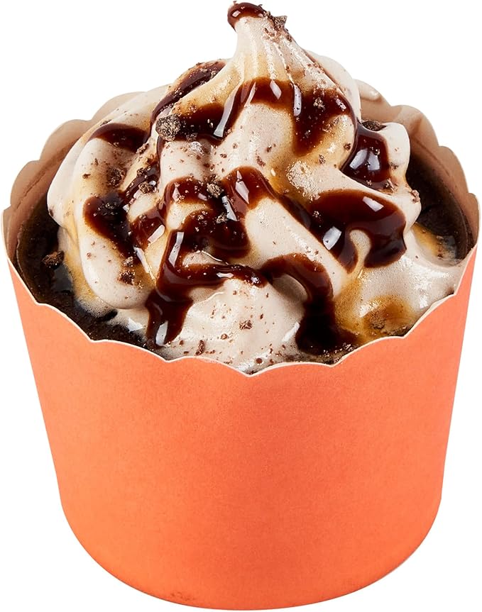Baking Cups, 200 Count Orange Paper Cupcake Liners, Oven-Ready, Greaseproof